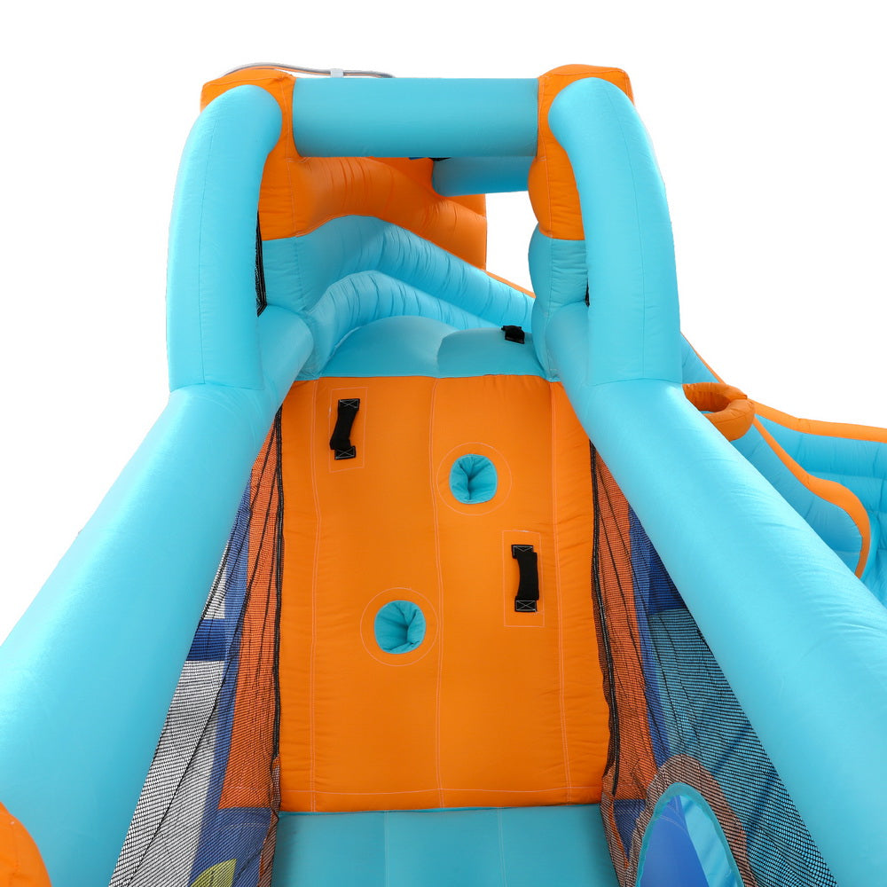 Outdoor Play Equipment: AirMyFun Kids Inflatable Pool Water Slide Park Jumping Castle Bounce 382X381CM