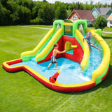 Outdoor Play Equipment: Doctor Dolphin Kids Inflatable Pool Water Slide Park Jumping Castle 575X445CM