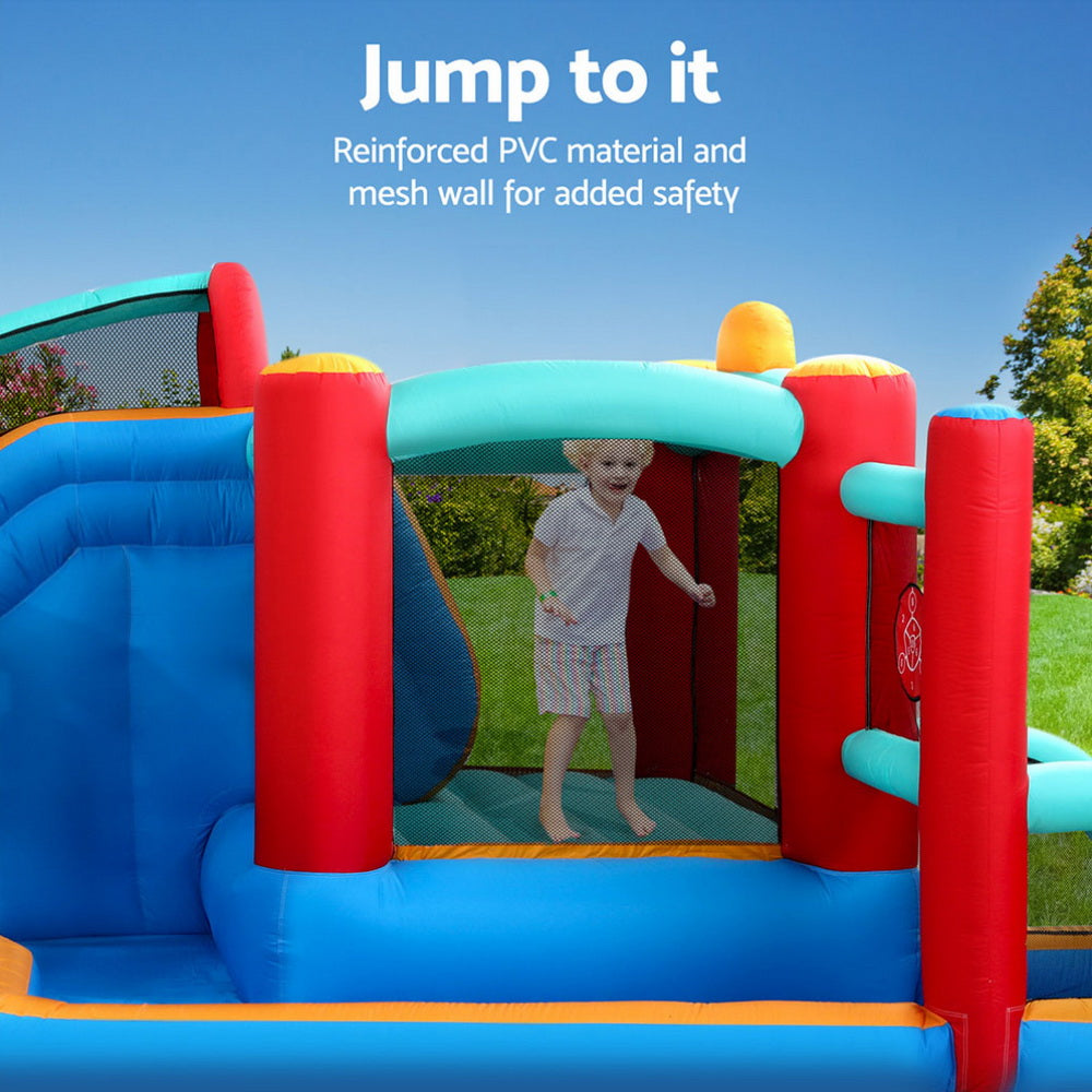 Pool Toys & Inflatables: Kids Inflatable Water Slide Splash Pool Park Jumping Castle Bounce 615X322CM