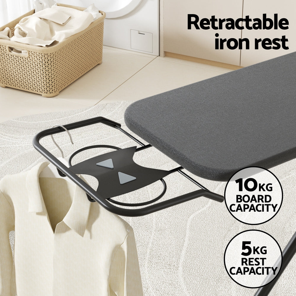 Irons & Ironing Systems: Artiss Ironing Board Foldable Iron Rest Black