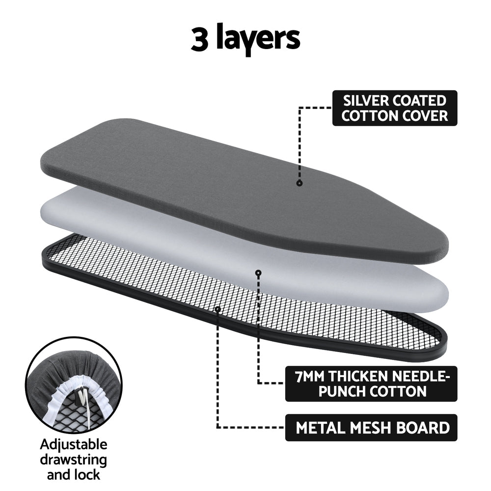 Irons & Ironing Systems: Artiss Ironing Board Foldable Iron Rest Black