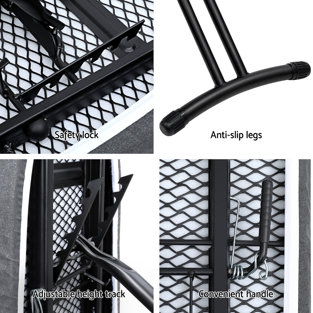 Irons & Ironing Systems: Artiss Ironing Board Foldable Iron Rest Black