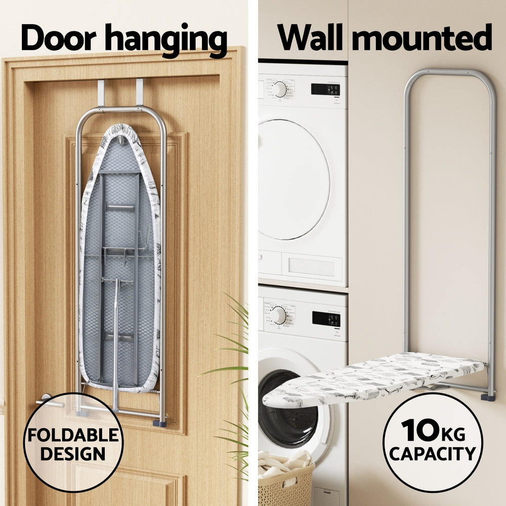 Irons & Ironing Systems: Artiss Ironing Board Wall Mounted Foldable White