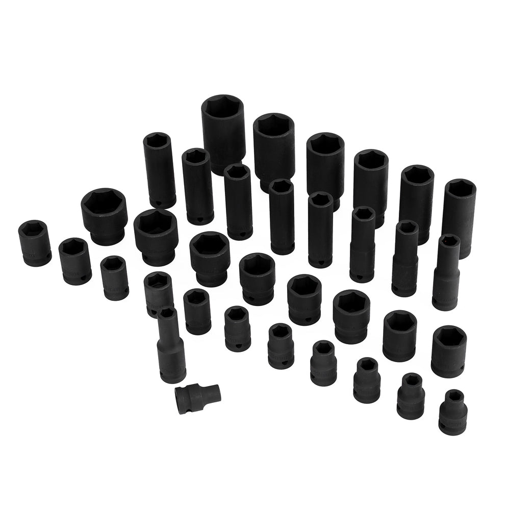 Tool Sockets: Giantz 35pcs 1/2" Drive Impact Socket Set Metric 8-32mm with Case