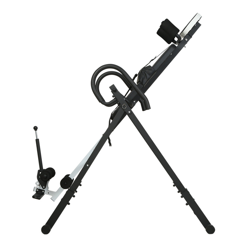 Gym Equipment & Accessories: Everfit Inversion Table Gravity Exercise Inverter Back Stretcher Home Gym Grey