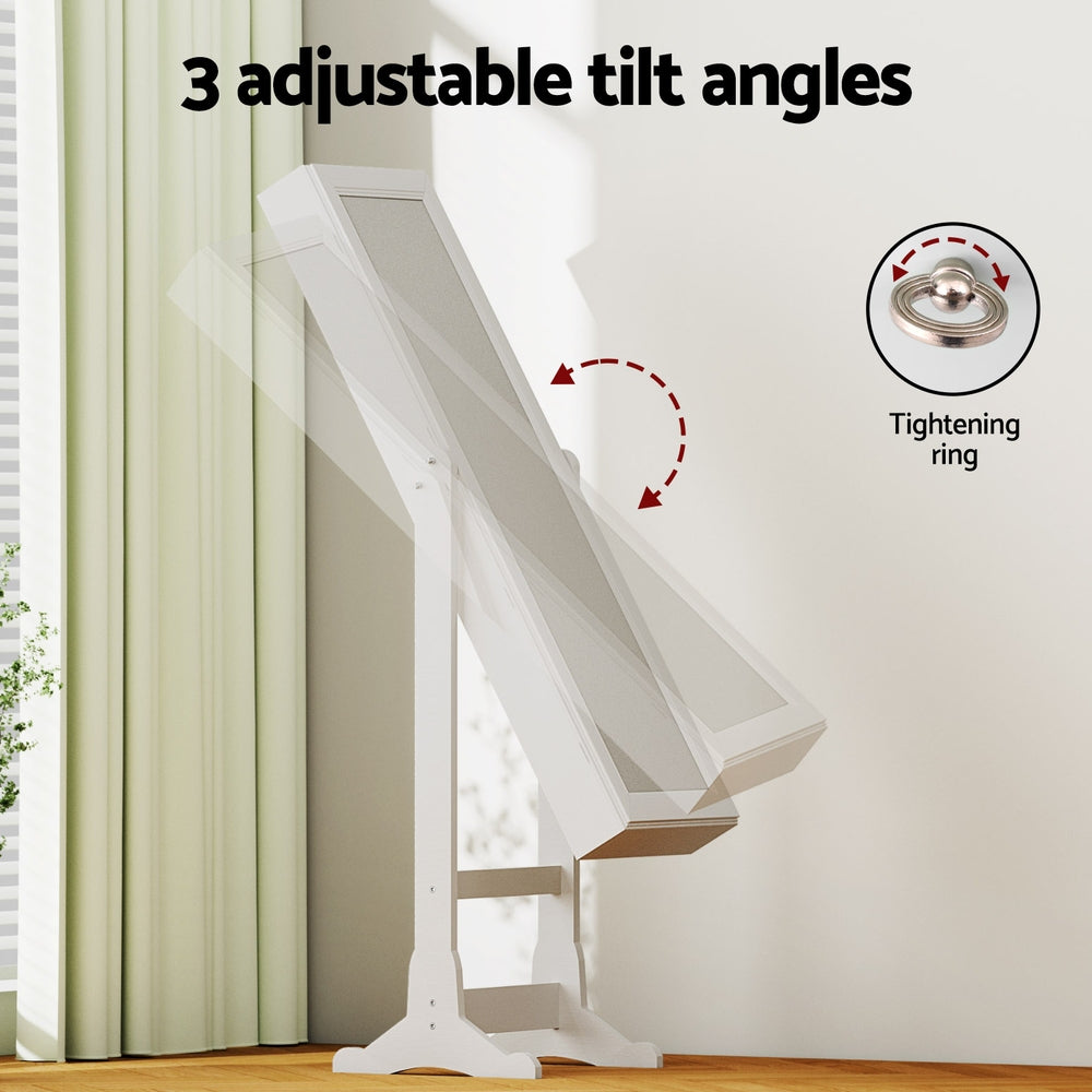 Storage Cabinets & Lockers: Artiss Jewellery Cabinet Mirror Free Standing