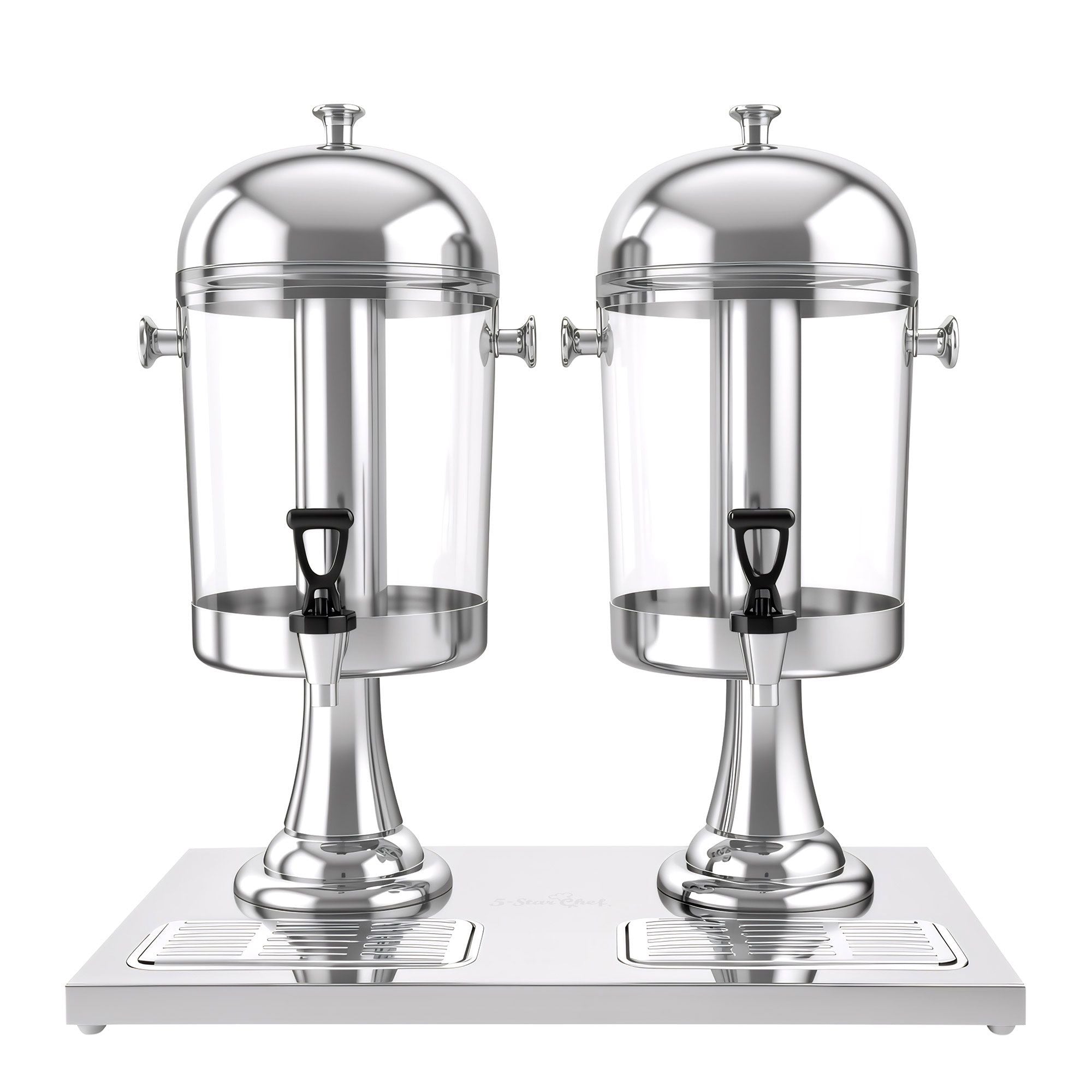 5-Star Chef 16L Dual Tank Juice Dispenser Drink Beverage Server Ice Tubes