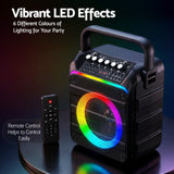 Bluetooth Speakers: Alpha Portable Karaoke Machine with 2 Wireless Microphones Bluetooth 5.3