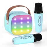 Bluetooth Speakers: Alpha Mini Portable Karaoke Machine for Adults Kids with 2 Wireless Microphones