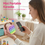Bluetooth Speakers: Alpha Mini Portable Karaoke Machine for Adults Kids with 2 Wireless Microphones