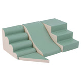 Activity Toys: Keezi Kids Climbing Blocks 4-Piece Foam Toddler Playset Soft Indoor Climbing Toy Rocker