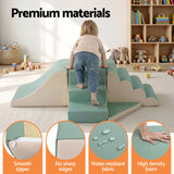 Activity Toys: Keezi Kids Climbing Blocks 4-Piece Foam Toddler Playset Soft Indoor Climbing Toy Rocker