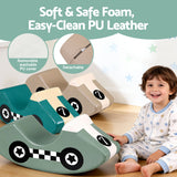 Activity Toys: Keezi Kids Climbing Blocks 3Pcs Foam Toddler Playset Soft Indoor Climbing Toy Rocker