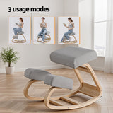 Artiss Kneeling Chair Ergonomic Posture Chair with Memory Foam Balance Stool for Home Office Gaming 120kg Weight Capacity Gray