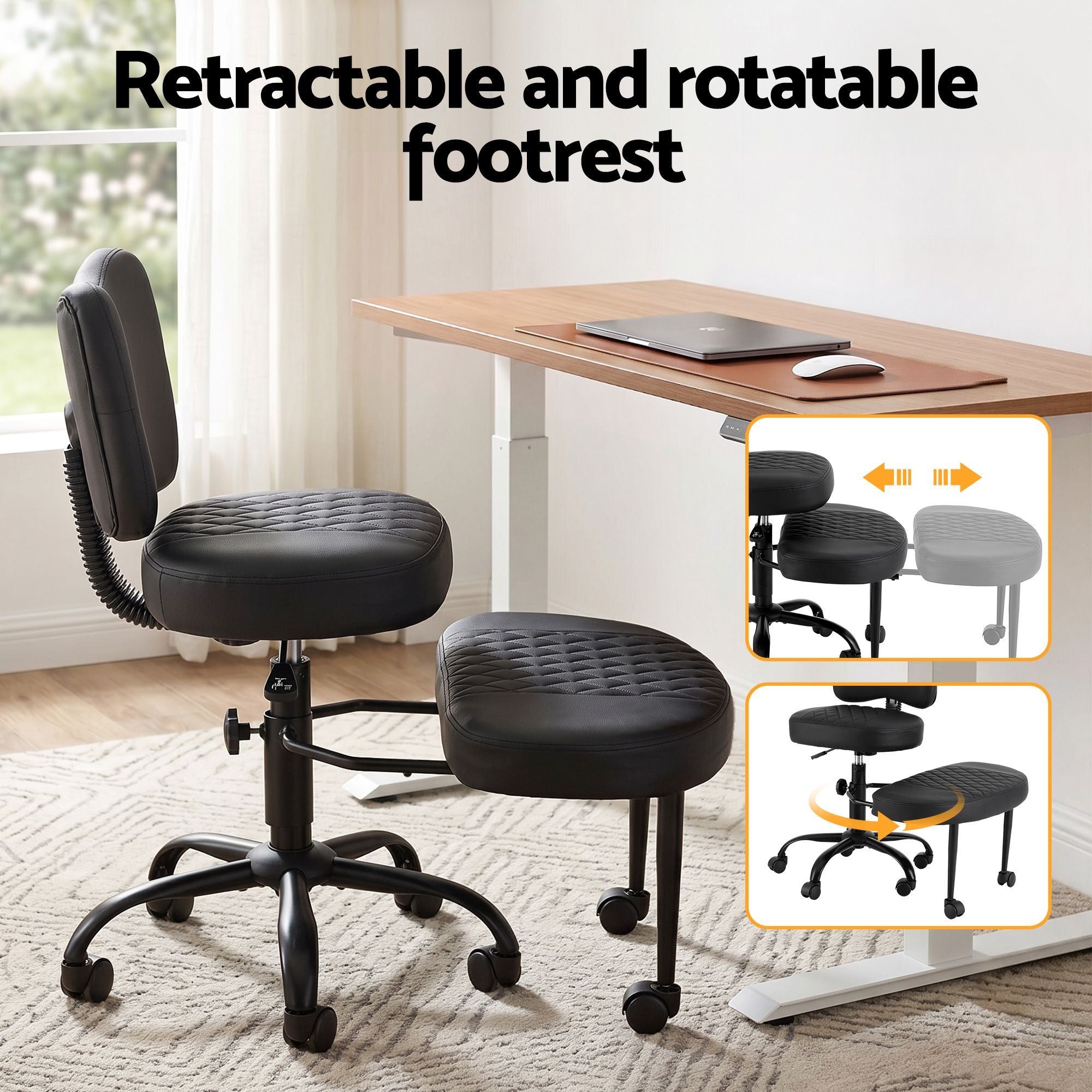 Artiss Cross Legged Kneeling Chair Adjustable Meditation Ergonomic Office Seat