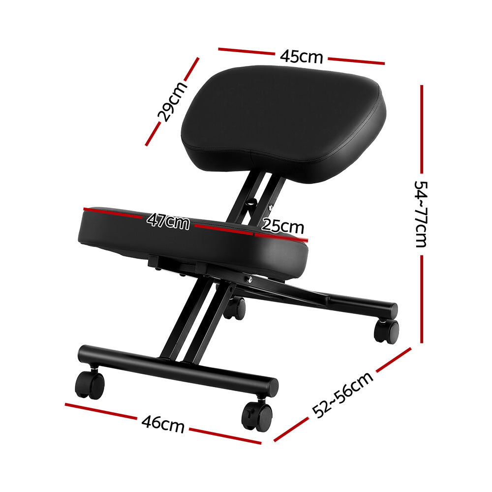 Office & Desk Chairs: Artiss Kneeling Chair Ergonomic Office Chairs Home Knee Seat Posture Stretch Rest