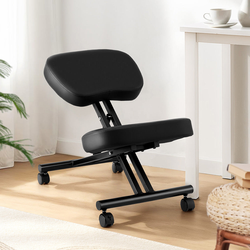 Office & Desk Chairs: Artiss Kneeling Chair Ergonomic Office Chairs Home Knee Seat Posture Stretch Rest