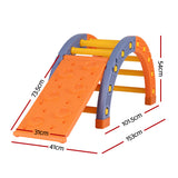 Activity Toys: Keezi Kids Climbing Frame Set With Slide Indoor Outdoor Toddler Toys Pikler Arch Climber