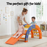 Activity Toys: Keezi Kids Climbing Frame Set With Slide Indoor Outdoor Toddler Toys Pikler Arch Climber