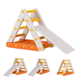 Activity Toys: Keezi Kids Climbing Frame Set With Slide Indoor Outdoor Toddler Toys Pikler Triangle Climber