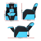 Kid's Tables, Chairs & Seats: Keezi Kids Recliner Chair PU Leather Gaming Sofa Lounge Couch Children Armchair