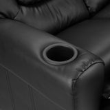 Office & Desk Chairs: Keezi Kids Recliner Chair Double PU Leather Sofa Lounge Couch Armchair Black