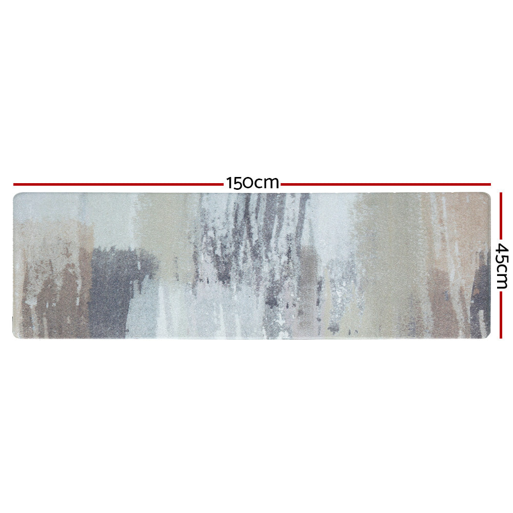Floor Rugs: Artiss Kitchen Mat 45x150cm PVC Floor Rug Carpet Non-slip Lydia