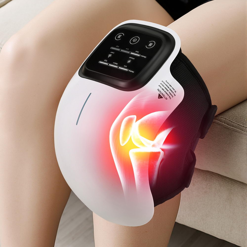 Massagers: Livemor Knee Massager Vibration Infrared Heating Therapy Machine Elbow