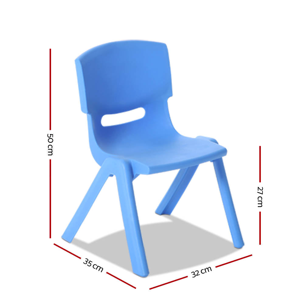 Kid's Tables, Chairs & Seats: Keezi Kids Chairs Set Plastic Set of 4 Activity Study Chair 50KG