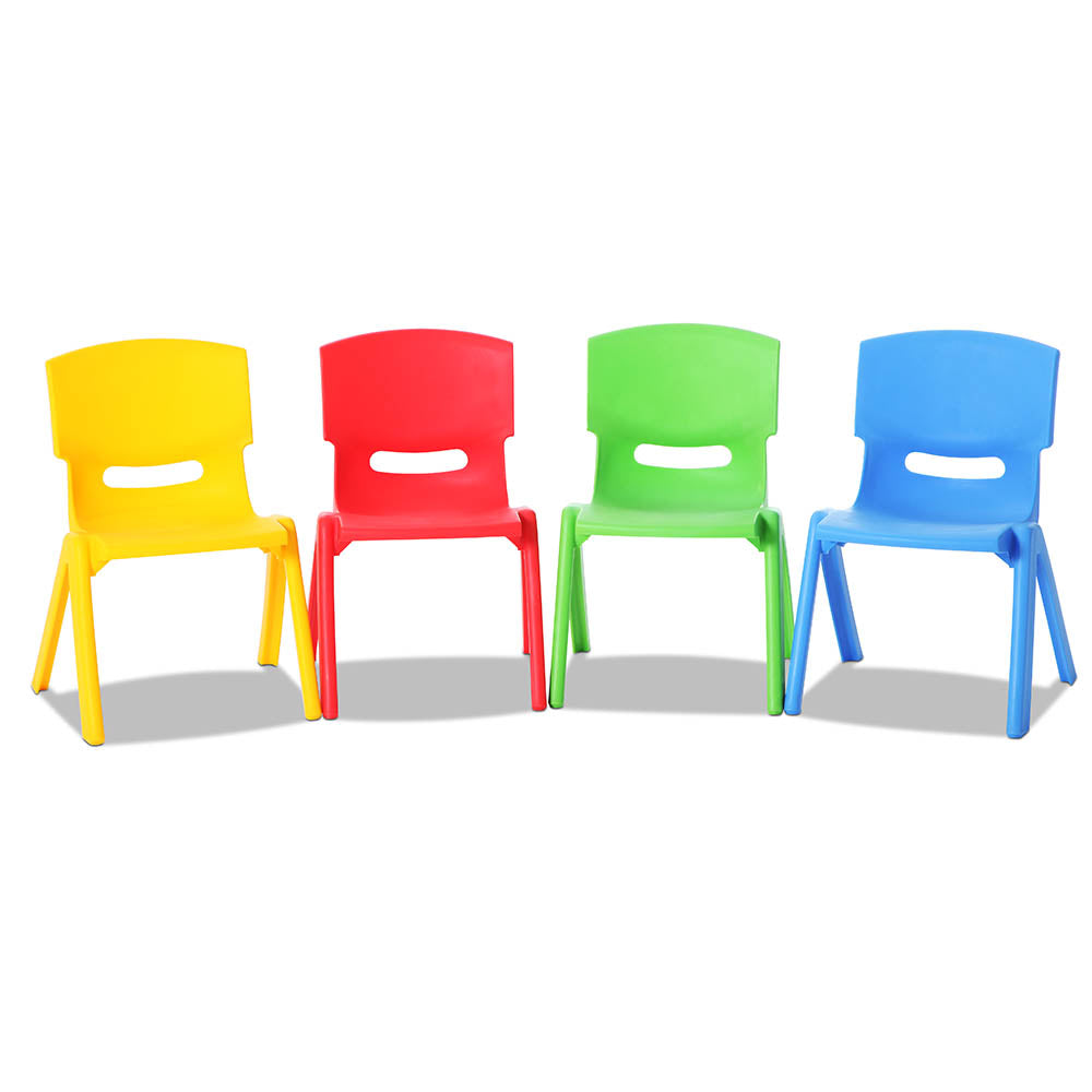 Kid's Tables, Chairs & Seats: Keezi Kids Chairs Set Plastic Set of 4 Activity Study Chair 50KG