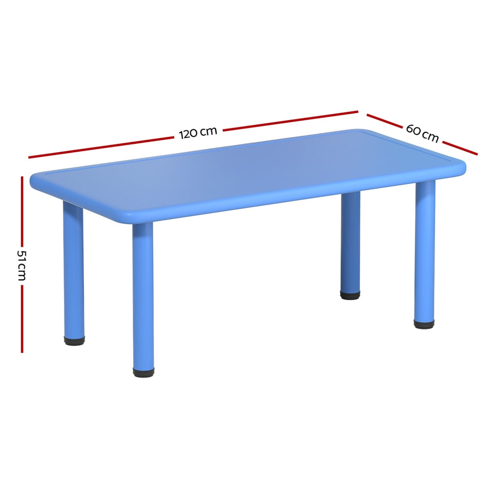 Kid's Desks: Keezi Kids Table Plastic Square Activity Study Desk 60X120CM