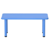 Kid's Desks: Keezi Kids Table Plastic Square Activity Study Desk 60X120CM