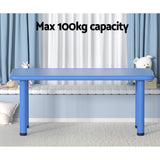 Kid's Desks: Keezi Kids Table Plastic Square Activity Study Desk 60X120CM