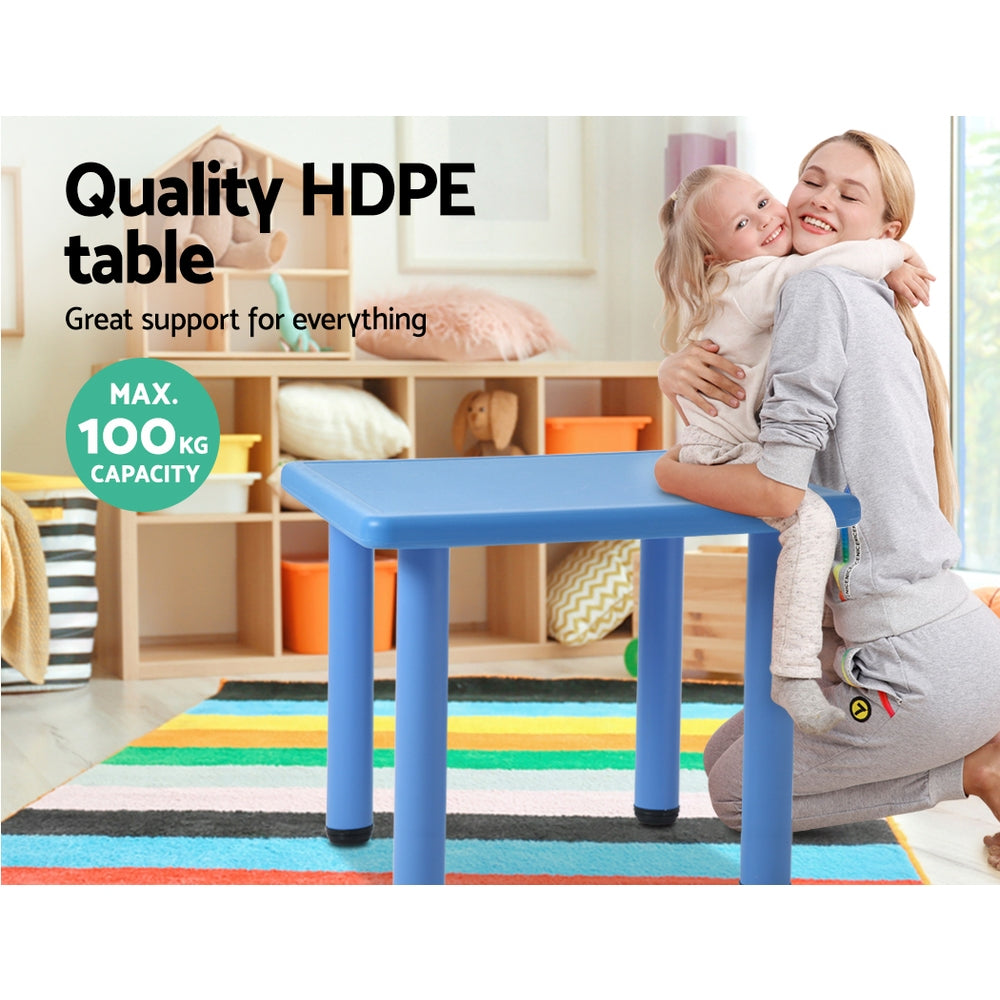 Kid's Desks: Keezi Kids Table Plastic Square Activity Study Desk 60X60CM