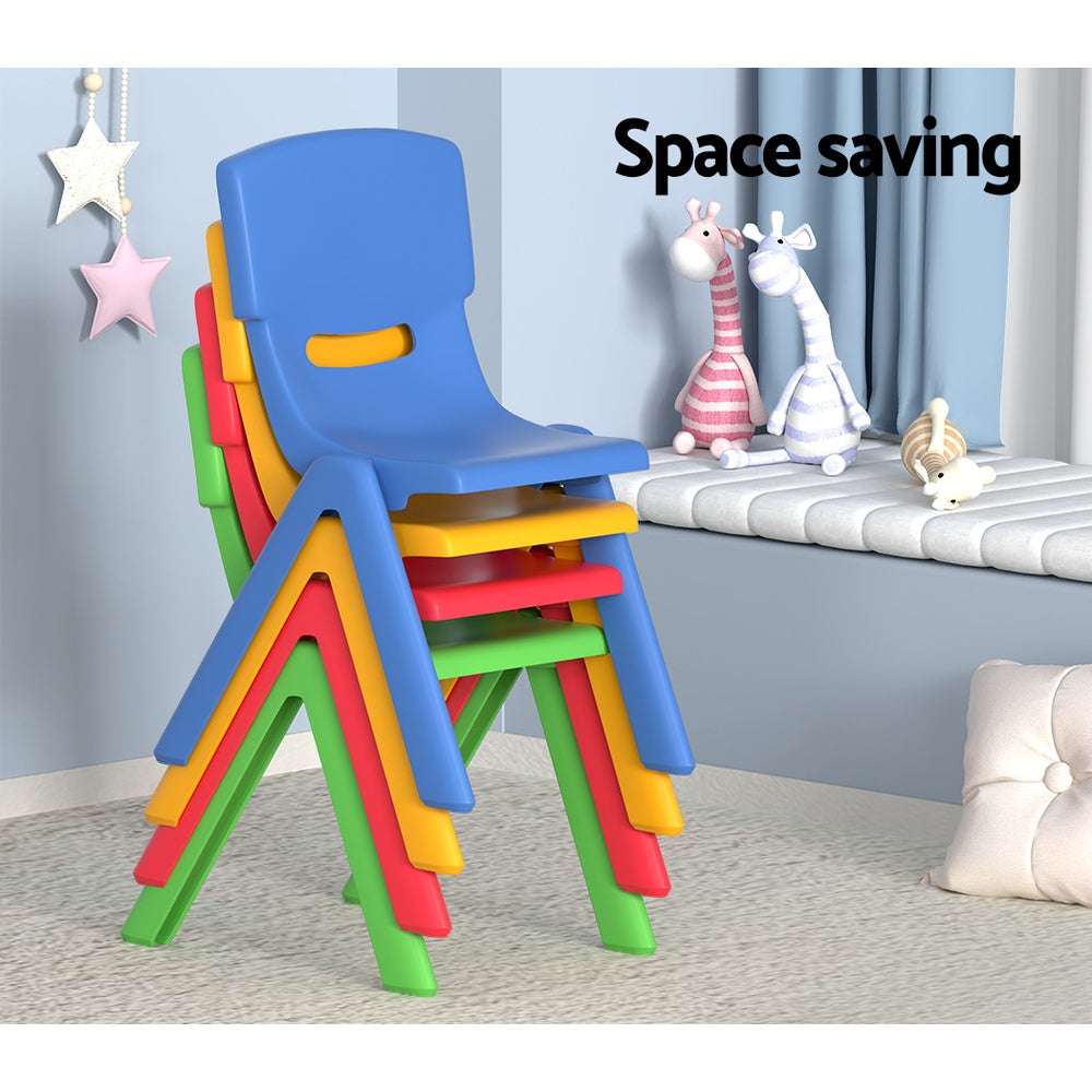 Kid's Desks: Keezi 9PCS Kids Table and Chairs Set Children Study Desk Furniture Plastic 8 Chairs