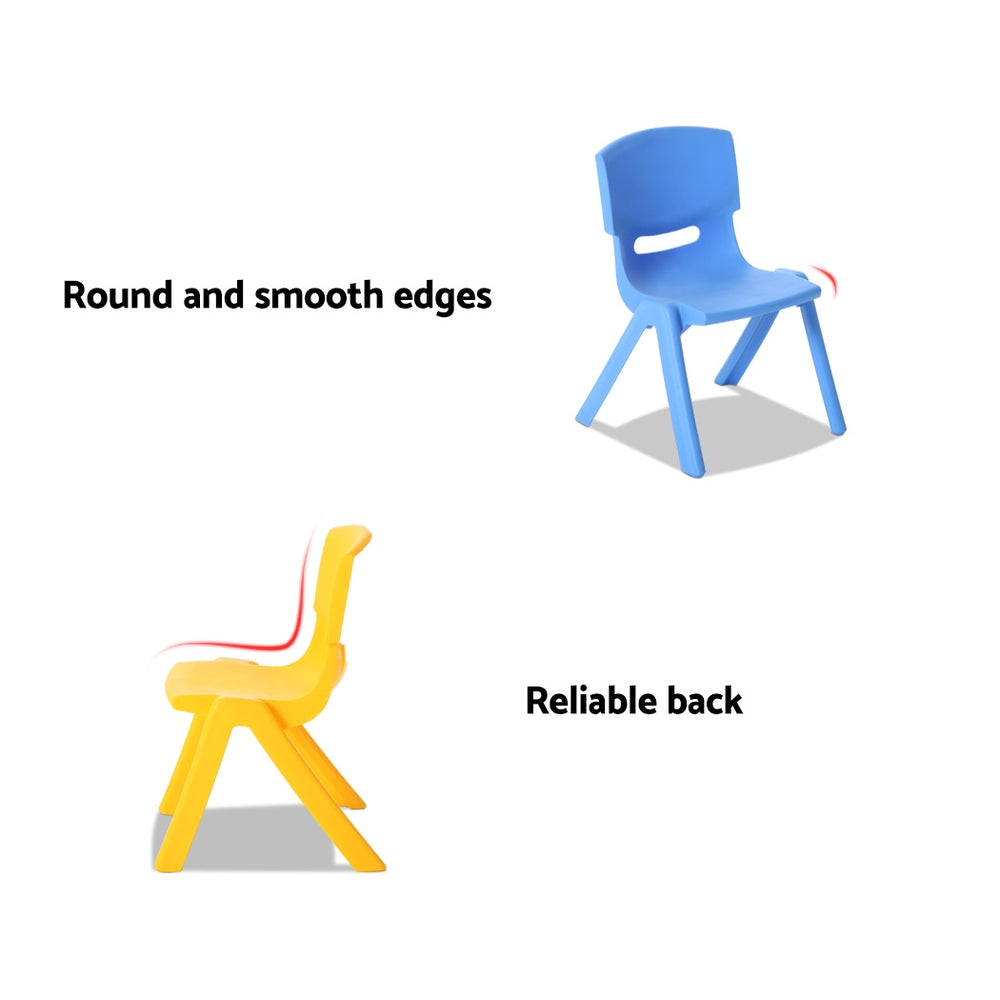 Kid's Desks: Keezi 9PCS Kids Table and Chairs Set Children Study Desk Furniture Plastic 8 Chairs