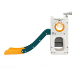 Outdoor Play Equipment: Keezi Kids Slide Set Basketball Hoop Outdoor Playground Outdoor Toys Telescope Storage