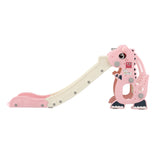 Outdoor Play Equipment: Keezi Kids Slide Set Basketball Hoop Outdoor Playground Toy Dragon 125cm Slide Pink
