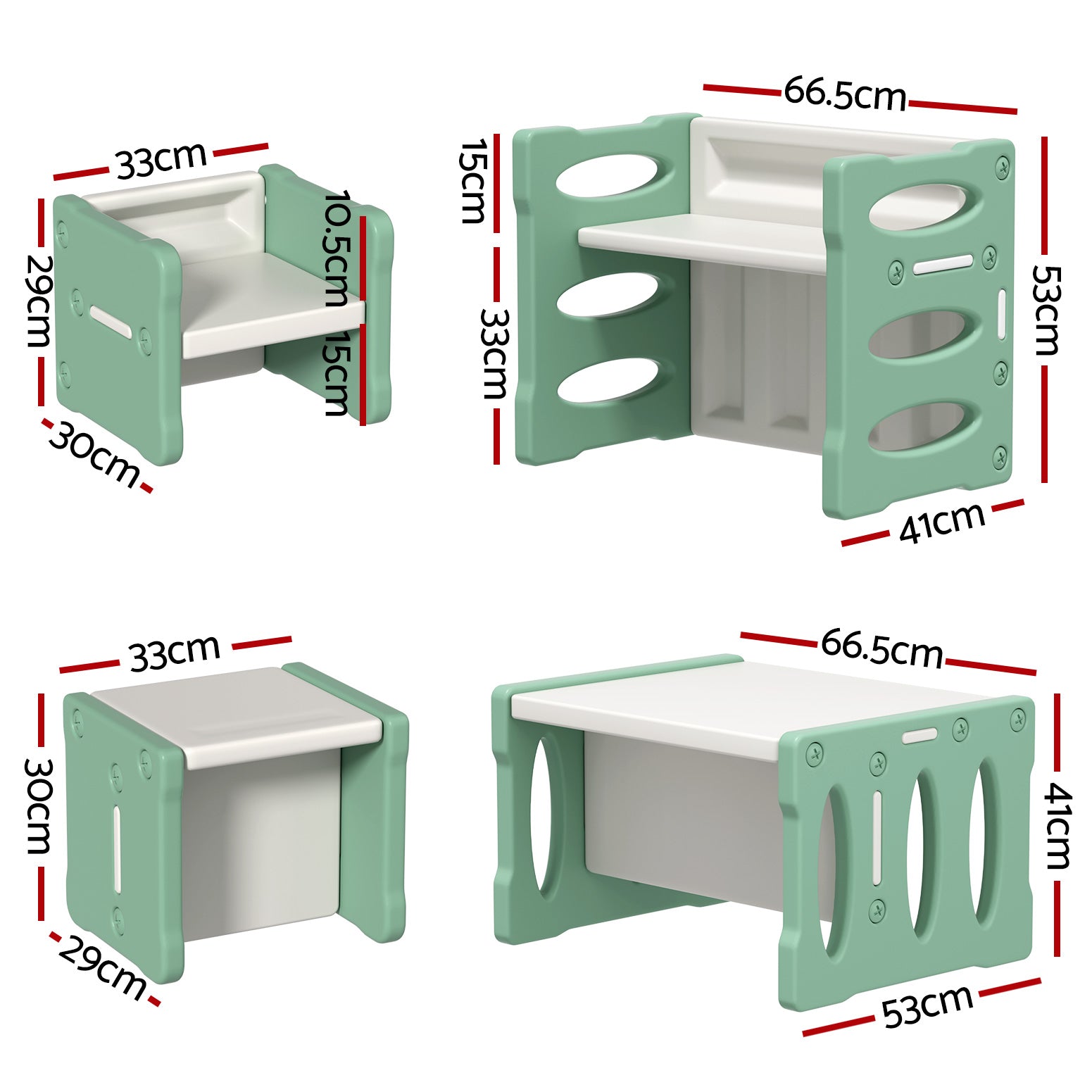 Kid's Tables, Chairs & Seats: Keezi 3PCS Kids Table and Chairs Set HDPE