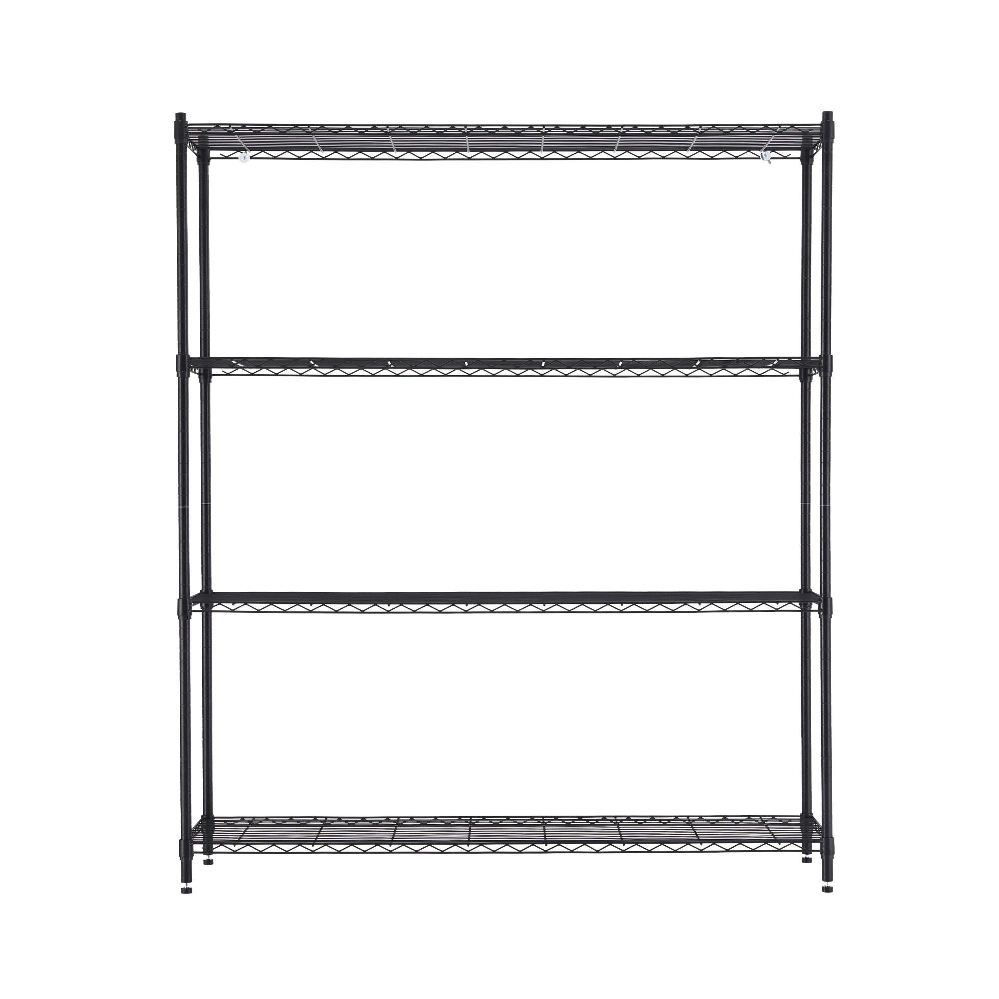 Artiss 4-Tier Kitchen Rack Shelf with Wheels Shelving 152x45x187CM Adjustable Metal Storage Shelves