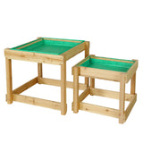 Outdoor Play Equipment: Keezi Kids Sandpit Wooden Sandbox Sand Pit Water Table Outdoor Toys 101cm
