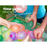 Outdoor Play Equipment: Keezi Kids Sandpit Wooden Sandbox Sand Pit Water Table Outdoor Toys 101cm