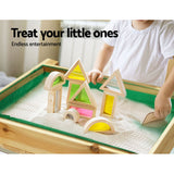 Outdoor Play Equipment: Keezi Kids Sandpit Wooden Sandbox Sand Pit Water Table Outdoor Toys 101cm