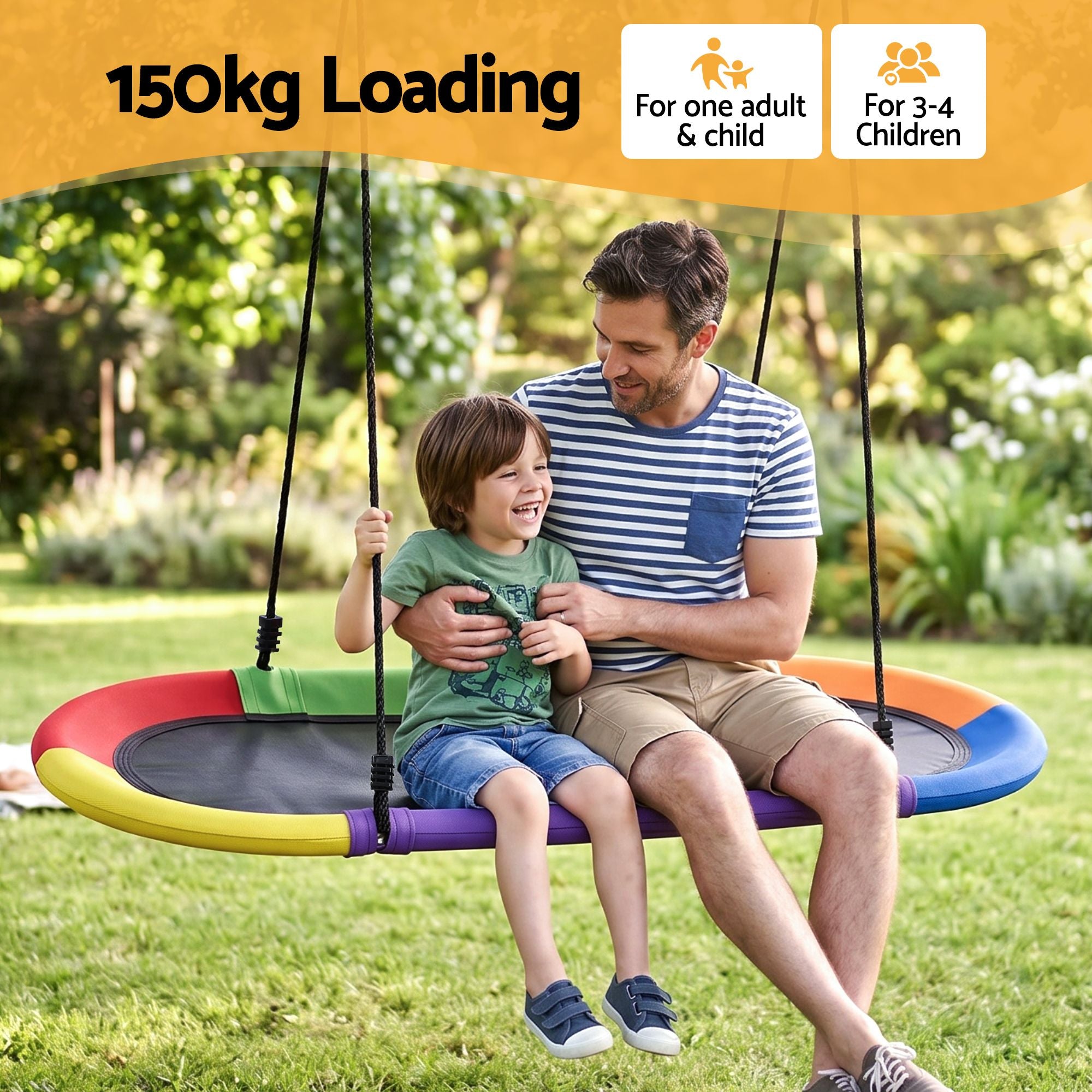 Gardeon Tree Swing Hammock 100cm for Backyard Porch Outside Playground