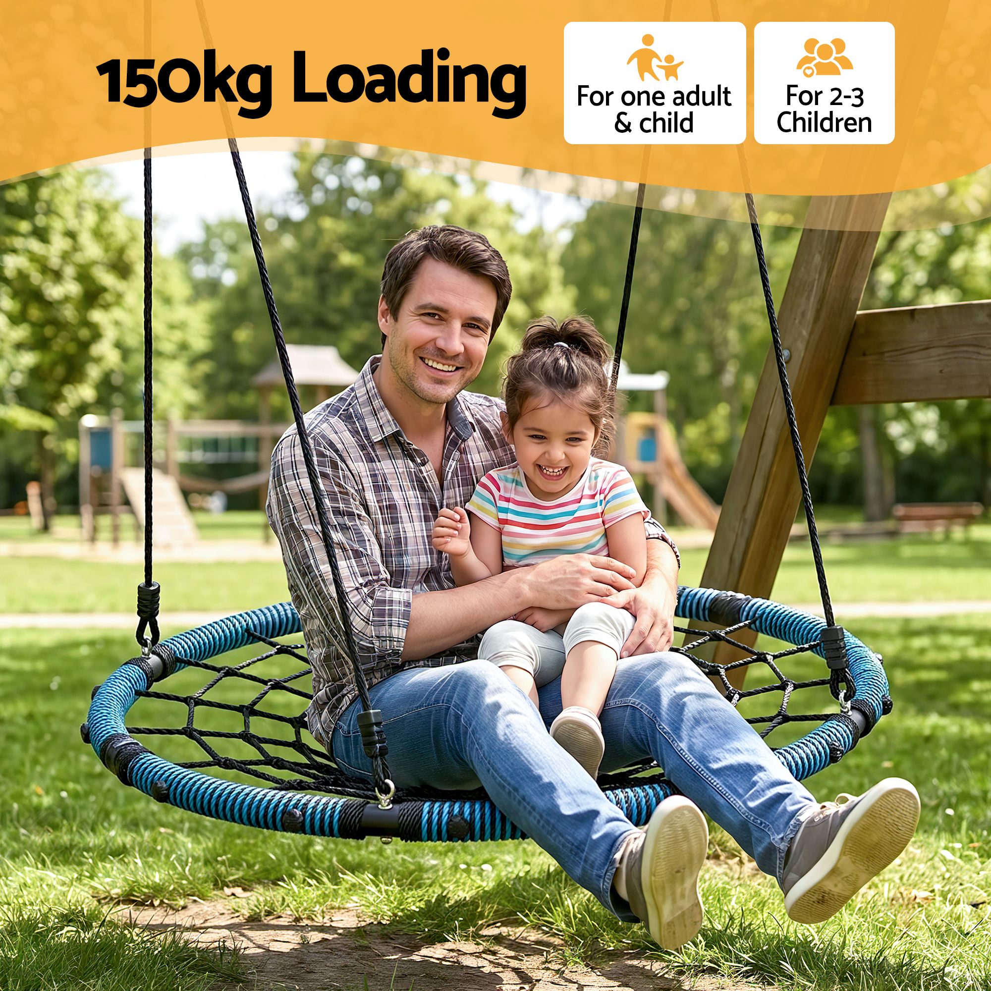 Gardeon Tree Swing Hammock 150cm for Backyard Porch Outside Playground