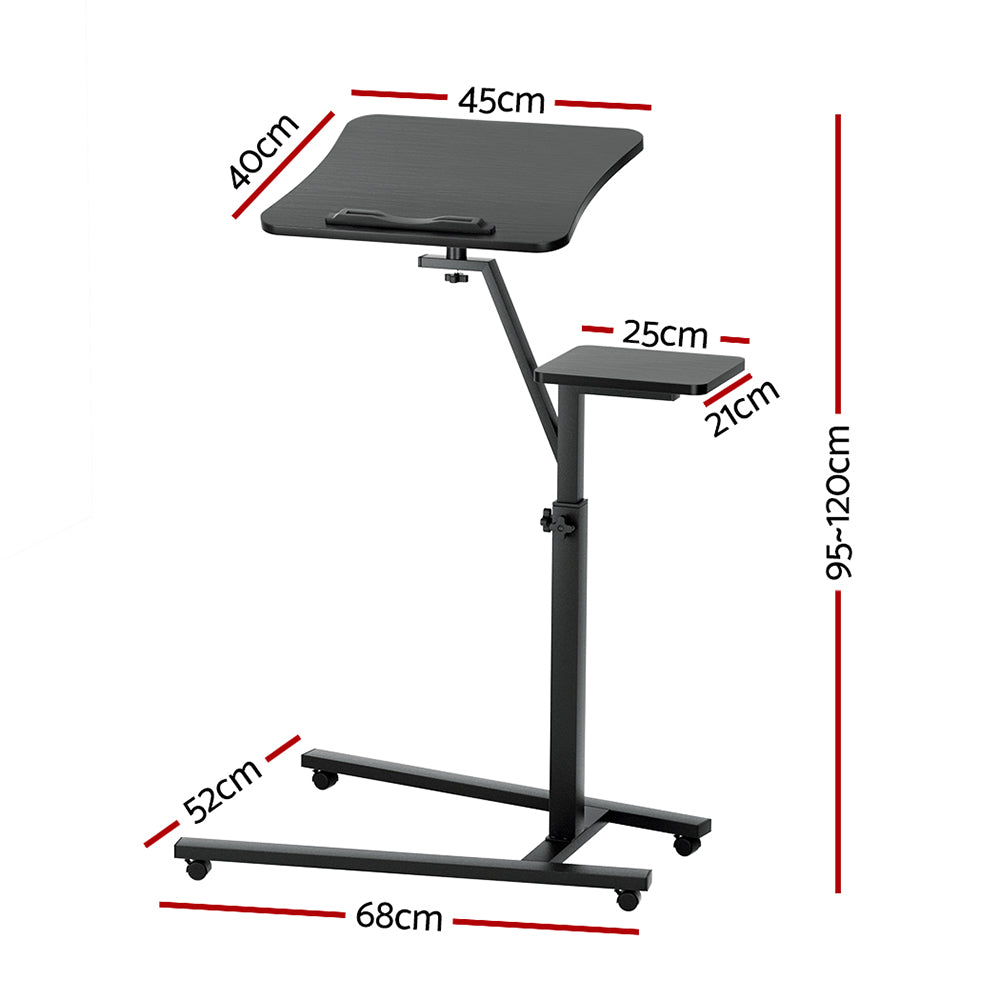 Laptop Stands: Artiss Laptop Desk Computer Table Height Adjustable Tiltable Mouse Board Black