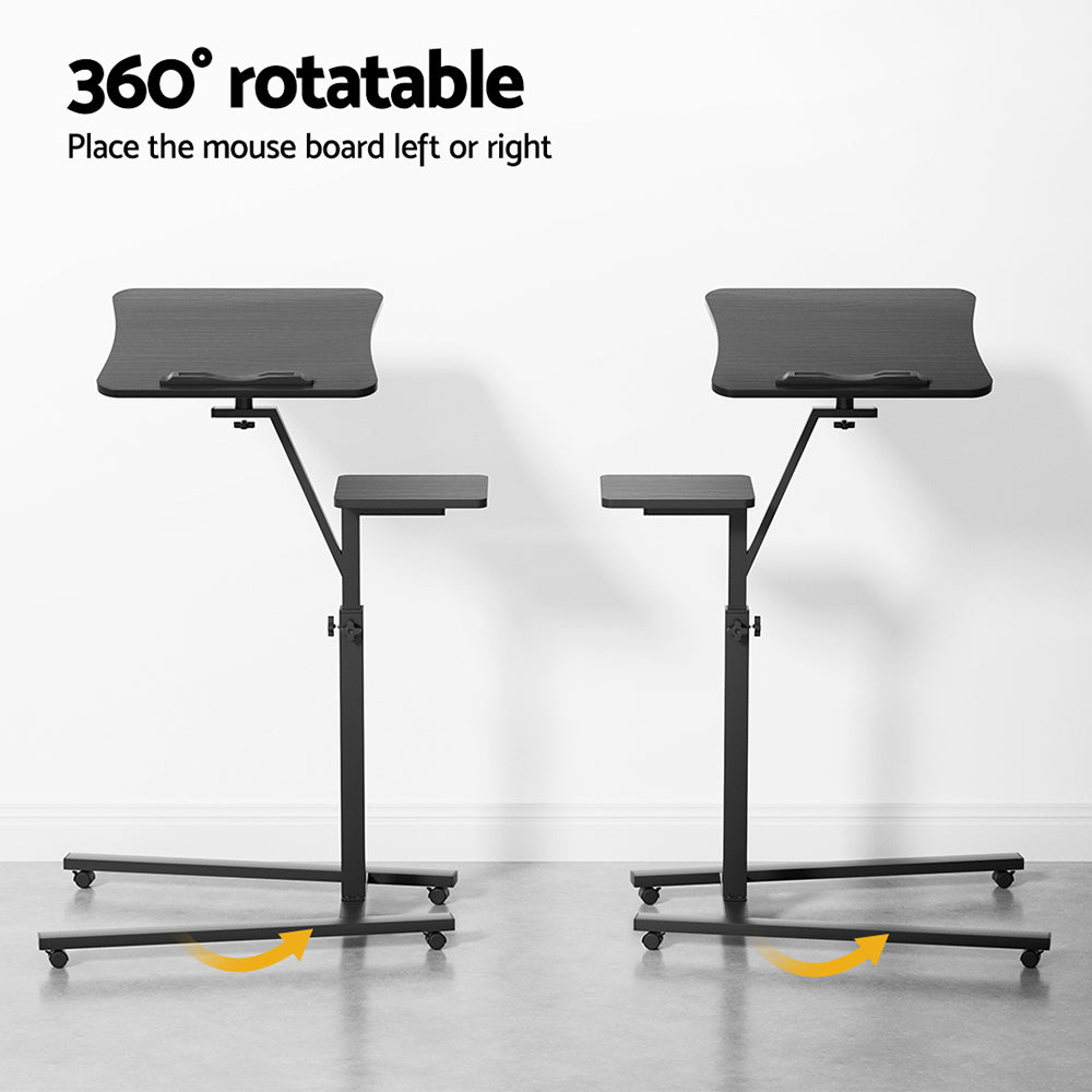 Laptop Stands: Artiss Laptop Desk Computer Table Height Adjustable Tiltable Mouse Board Black