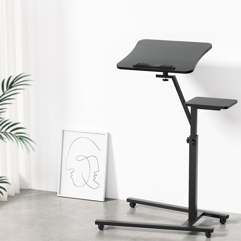 Laptop Stands: Artiss Laptop Desk Computer Table Height Adjustable Tiltable Mouse Board Black