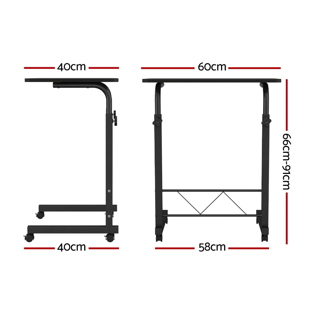 Desks: Artiss Laptop Desk Table Adjustable 60CM Black