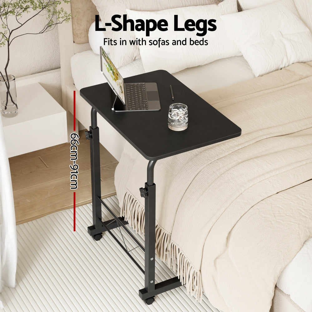 Desks: Artiss Laptop Desk Table Adjustable 60CM Black